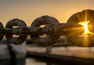 Big rusty chain